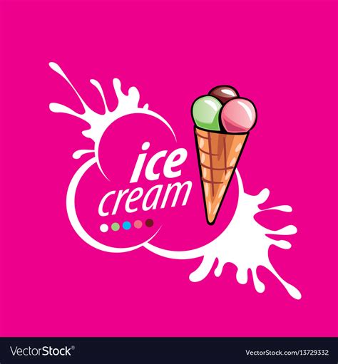 Logo ice cream Royalty Free Vector Image - VectorStock