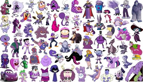 Purple Disney Characters