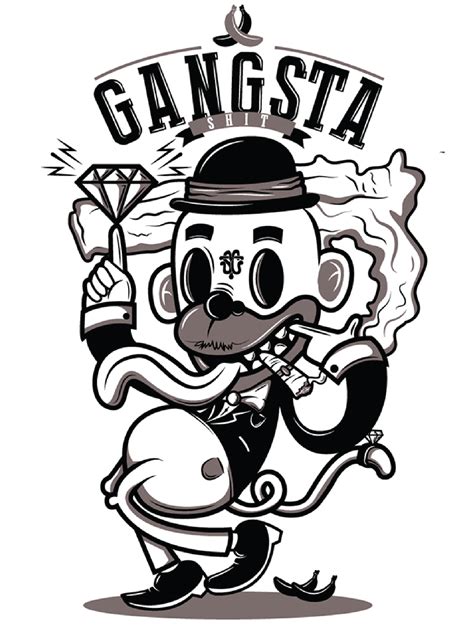 #fake #gangsta | Character illustration, Graffiti characters, 1930s ...