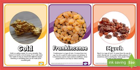 Gold, Frankincense and Myrrh Information Posters - KS1 - RE