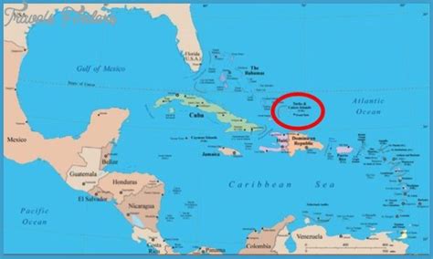 Turks and Caicos Map - TravelsFinders.Com