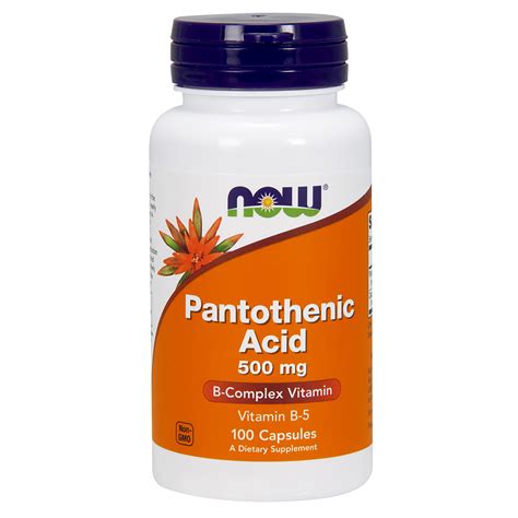 Pantothenic Acid 500mg (Now Foods) - VitamiNergic.com : VitamiNergic.com