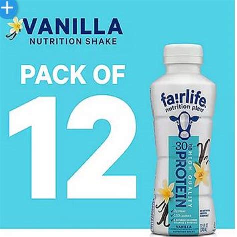 Fairlife High Protein Vanilla Nutrition Shake, Low Sugar, 30g Protein ...