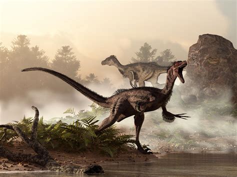 Velociraptors Prowling the Shoreline by deskridge on DeviantArt