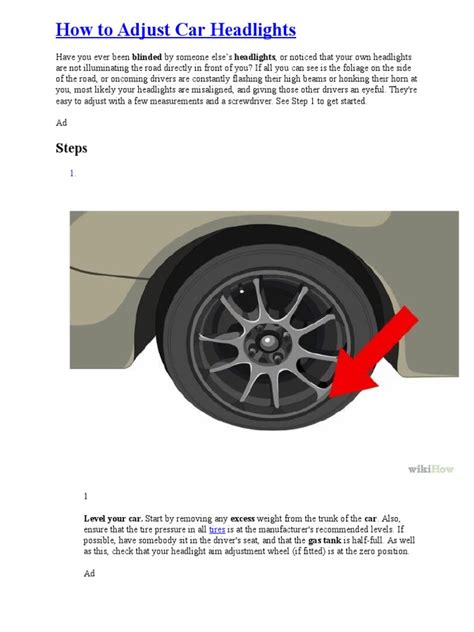 How to Adjust Car Headlights | Headlamp | Automobiles