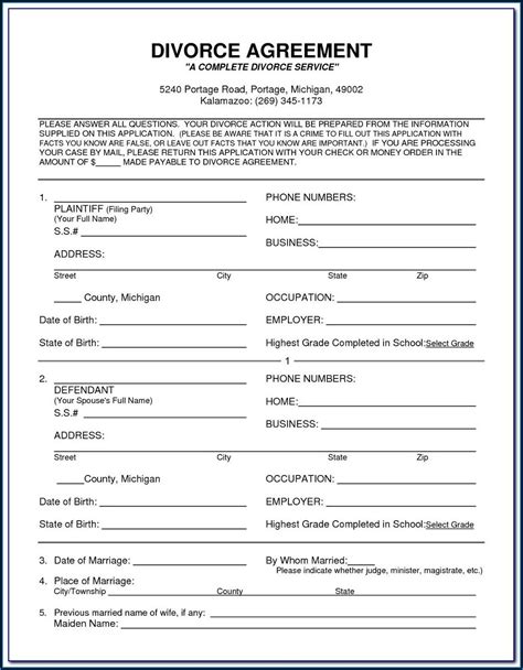 Co Petitioner Divorce Forms Oregon - Form : Resume Examples #1ZV8akK023