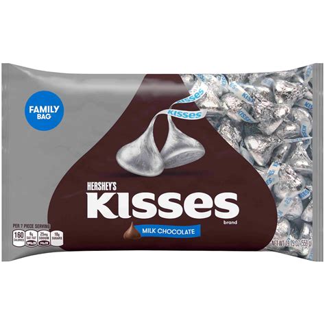 Hershey's Kisses Milk Chocolates, 19.75 oz. - Walmart.com