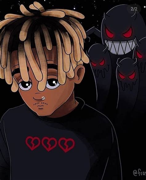 Juice WRLD Animated by KingKillmonger, juice wrld anime art HD phone ...