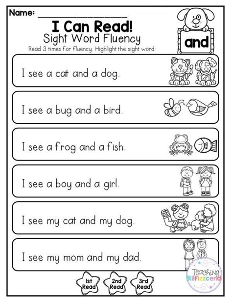 Reading Worksheets For Grade 1 | Reading Comprehension Worksheets