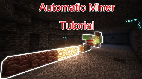 How to Make an Automatic Miner in Minecraft | Minecraft Redstone ...