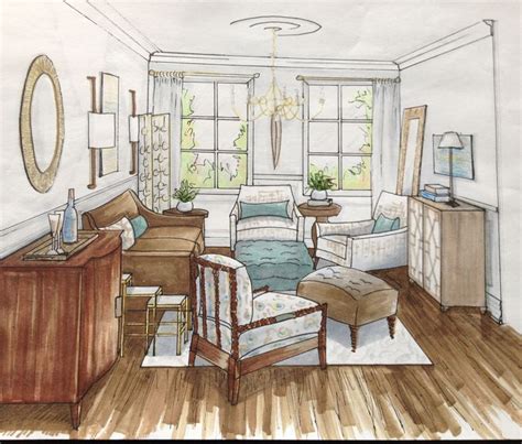 Living Room - Sketch | Sketch Inspiration | Pinterest | Living rooms ...