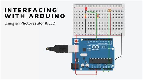 Circuit Design - Photoresistor, LED & Arduino - Tinkercard - YouTube