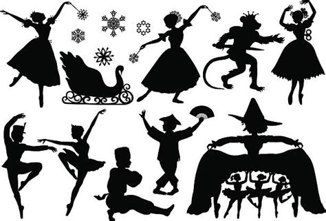 Silhouette Of Nutcracker Ballet Illustrations, Royalty-Free Vector ...