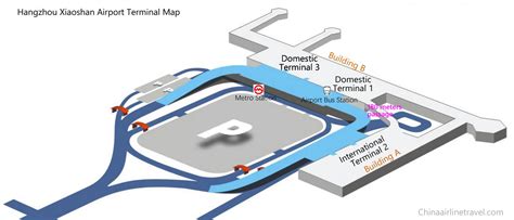 Hangzhou Xiaoshan Airport Terminal Map, T1, T2, T3, Location