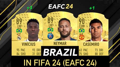 BRAZIL IN FIFA 24 (EAFC 24) 🔥🇧🇷 ft. Neymar, Vinicius, Casemeiro… - YouTube