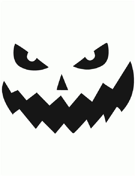 Free Printable easy funny jack o lantern face stencils patterns | Funny ...