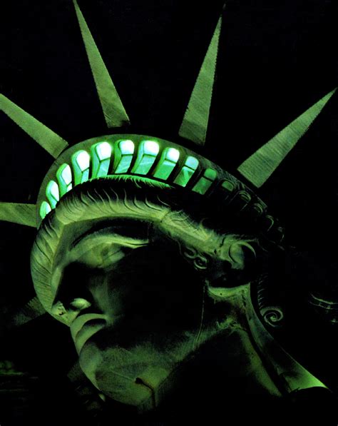 Statue of Liberty Night Vision - Art & Design Photos - Phil Morris