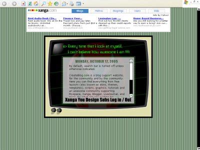 Strongbad - Xanga Layouts - CreateBlog