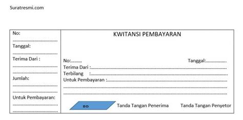 √⚡ Contoh Cara Membuat Kwitansi di Ms Word + Download - Suratresmi.com ...