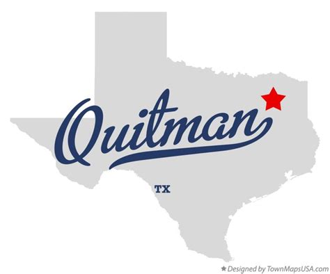 Map of Quitman, TX, Texas