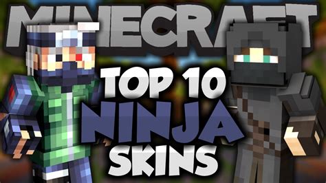 Top 10 Minecraft NINJA SKINS! - Best Minecraft Skins - YouTube