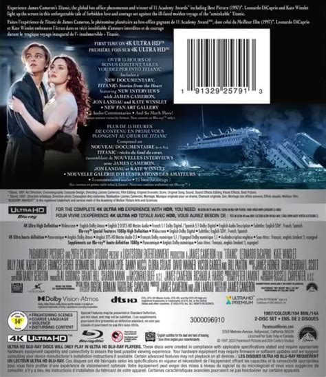 Titanic 4k Confirmed For Release On Ultra HD Blu-ray & Digital. New Pre ...