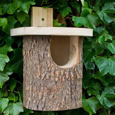 Natural Log Robin Nesting Box | Nistkasten, Nistkasten bauen ...