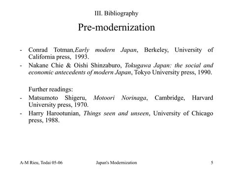 PPT - History of Japan’s Modernization: Japan’s modernization ...