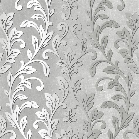 Silver Damask Wallpaper | Image Wallpaper Collections