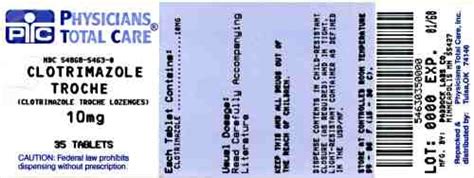 Clotrimazole (Physicians Total Care, Inc.): FDA Package Insert