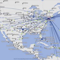 American Airlines route maps