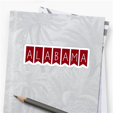 "alabama" Sticker by clairekeanna | Redbubble