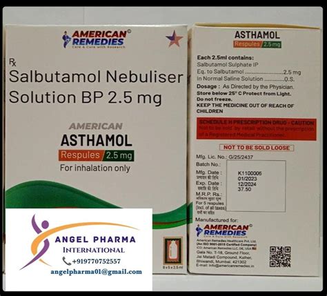 ASTHAMOL Salbutamol Nebulizer Solution at Rs 50/piece in Nagpur | ID ...