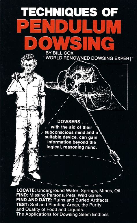 Techniques of Pendulum Dowsing Book – by Bill Cox | Dowsing