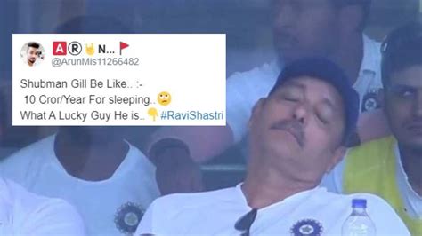 Ravi Shastri Trolled After He Was Caught Sleeping During Ranchi Test