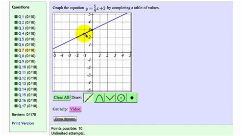 MathAS Linear Graphing Tool - YouTube