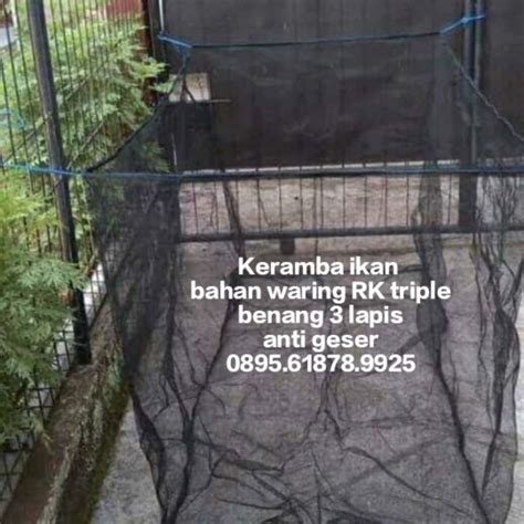 Jual keramba ikan waring 0.5m x 5m x 0.5m keramba jaring apung tambak ...