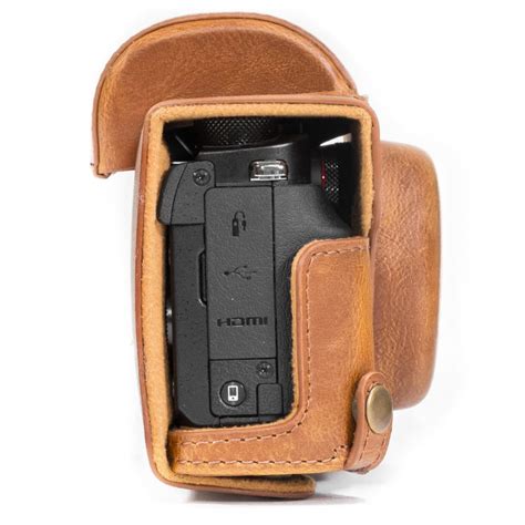 MegaGear Canon PowerShot G5 X Ever Ready Leather Camera Case and Strap ...