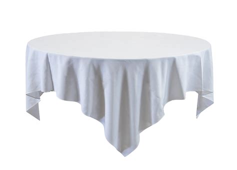 72 x 72 white tablecloth - The Party Centre