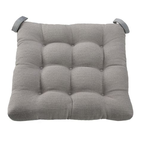 Mainstays Textured Chair Seat Pad (Chair Cushion), Gray Color, 1-Piece ...