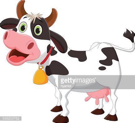 Happy Cow Cartoon Stock Clipart | Royalty-Free | FreeImages