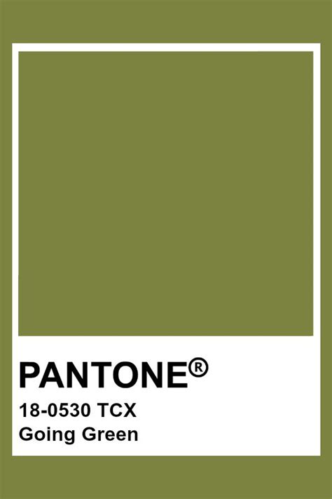 PANTONE 18-0530 TCX Going Green #pantone #color #olive | Pantone green ...