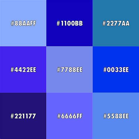 21 Daftar Macam Macam Warna Biru Beserta Nama Dan Kode Warnanya ...