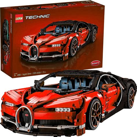 Technic Bugatti Chiron ( Lego 42083 Rare ) Red Race Car Building blocks ...