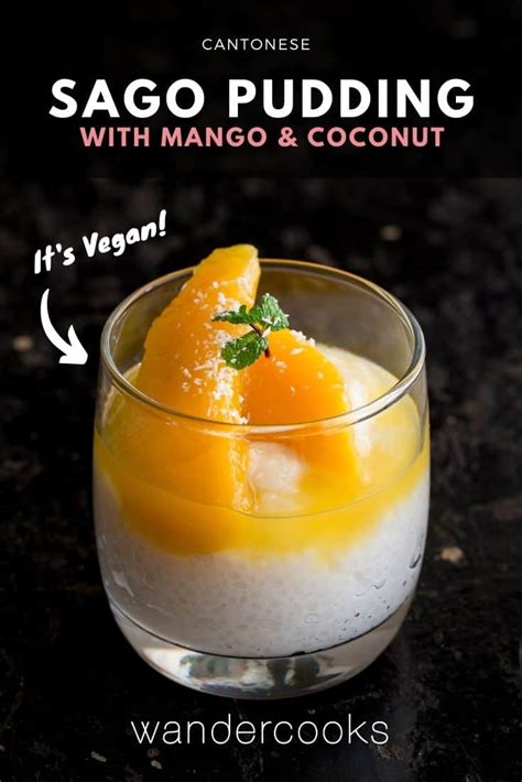 Sago Pudding with Coconut & Mango | Wandercooks