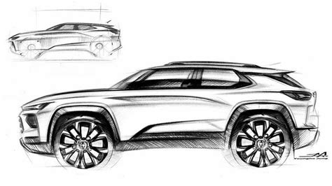 GM Chevy Crossover Sketch Is Distillation Of Modern SUV Design