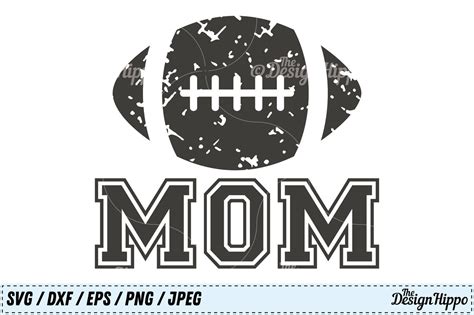 Football Mom SVG, Football SVG, Mom SVG, Grunge SVG, PNG DXF Cut Files ...