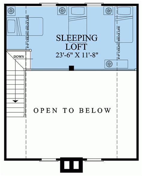 Lakeside House Plan With Sleeping Loft | Garage house plans, Family ...