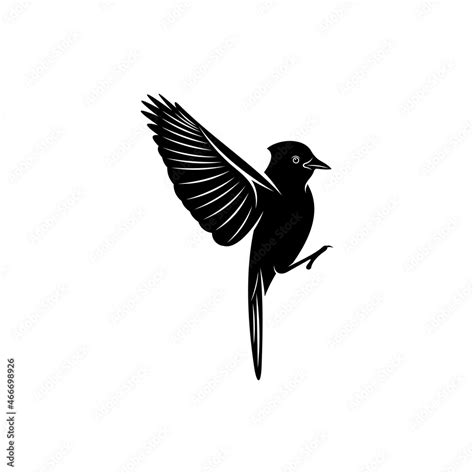 Blue jay bird silhouette vector illustration design with creative shape ...