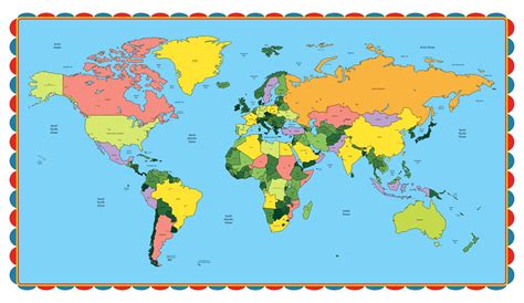 Free Large Printable World Map